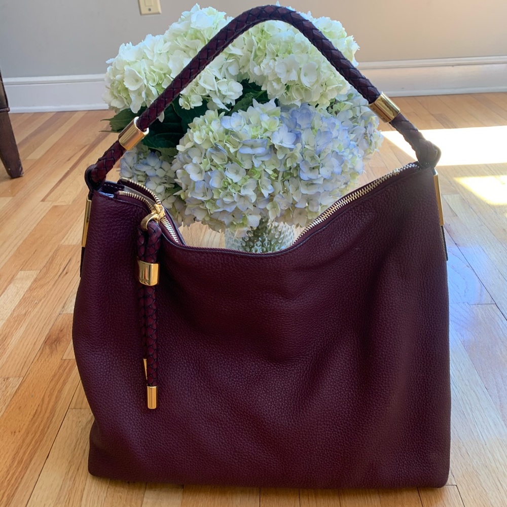 Michael Kors Skorpios Pebbled Leather Shoulder Bag